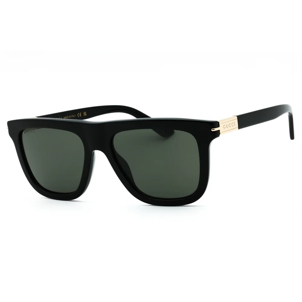 Gucci GG1502S Sunglasses 001 Black Acetate Rectangle